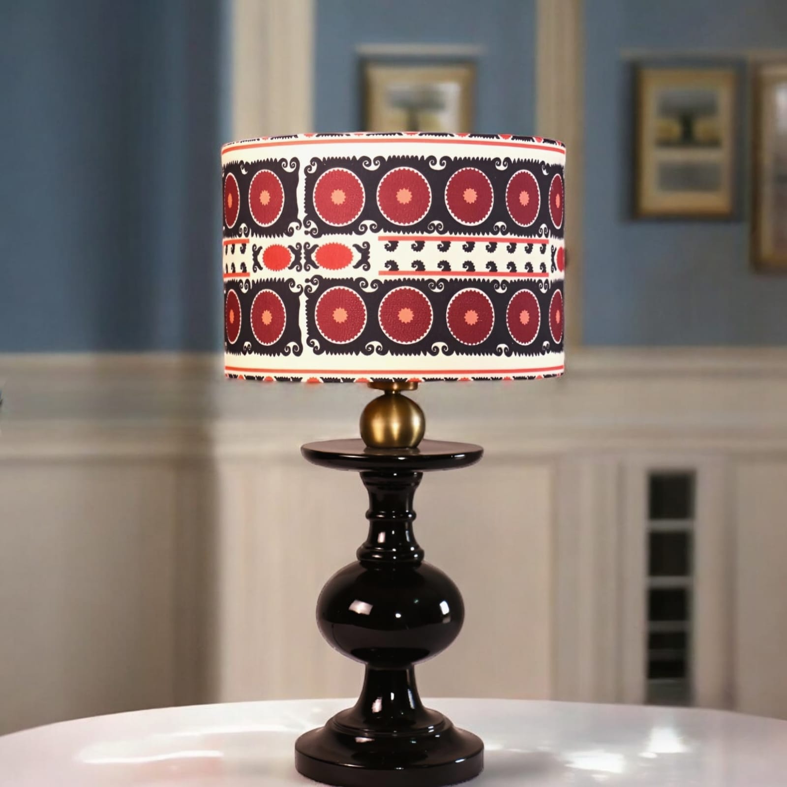 Cosmos El Yapımı Ahşap Abajur