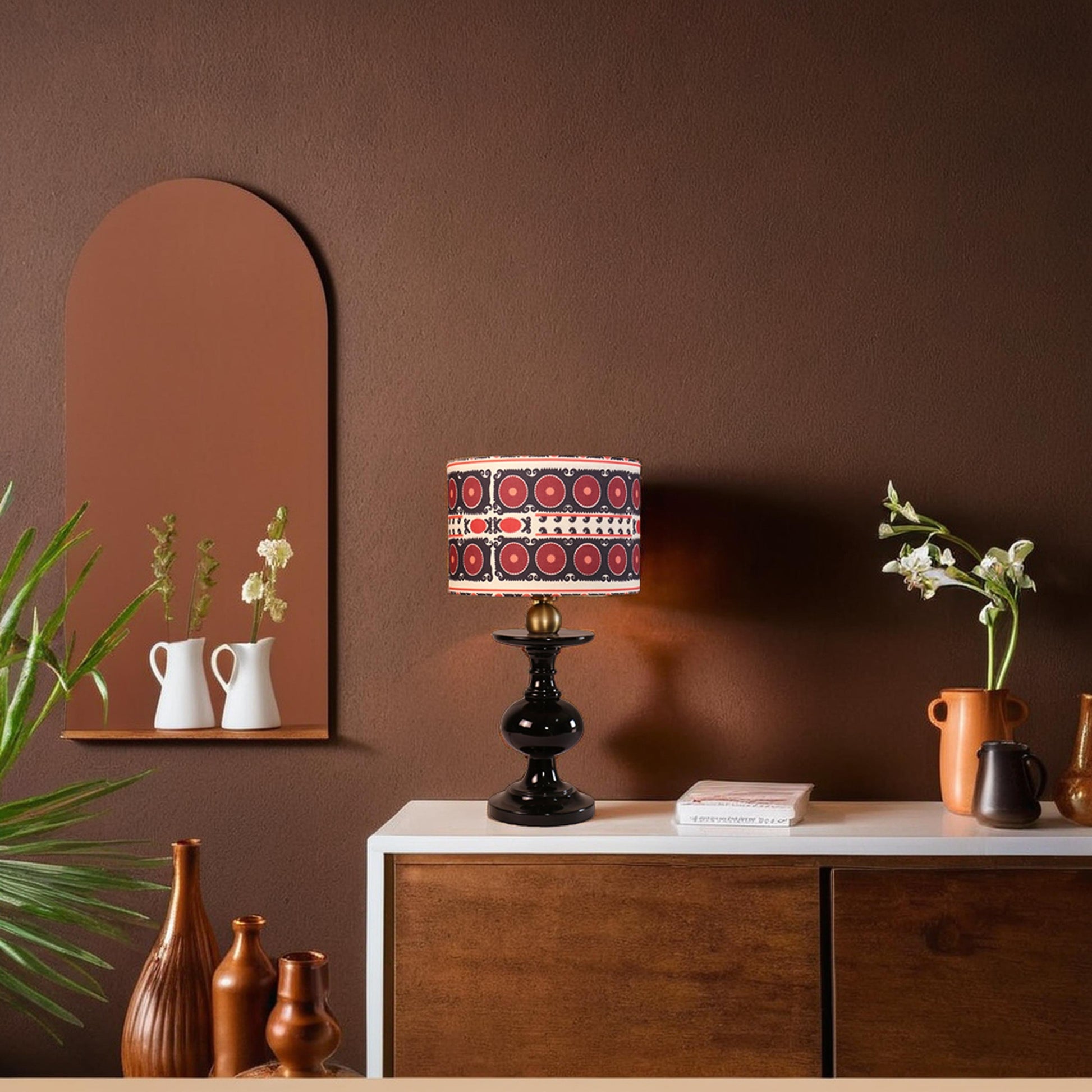 Cosmos El Yapımı Ahşap Abajur