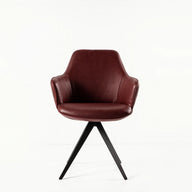 Cuba Gerçek Deri Sandalye-Sandalye-livingstore-Bordo-NowShopFun