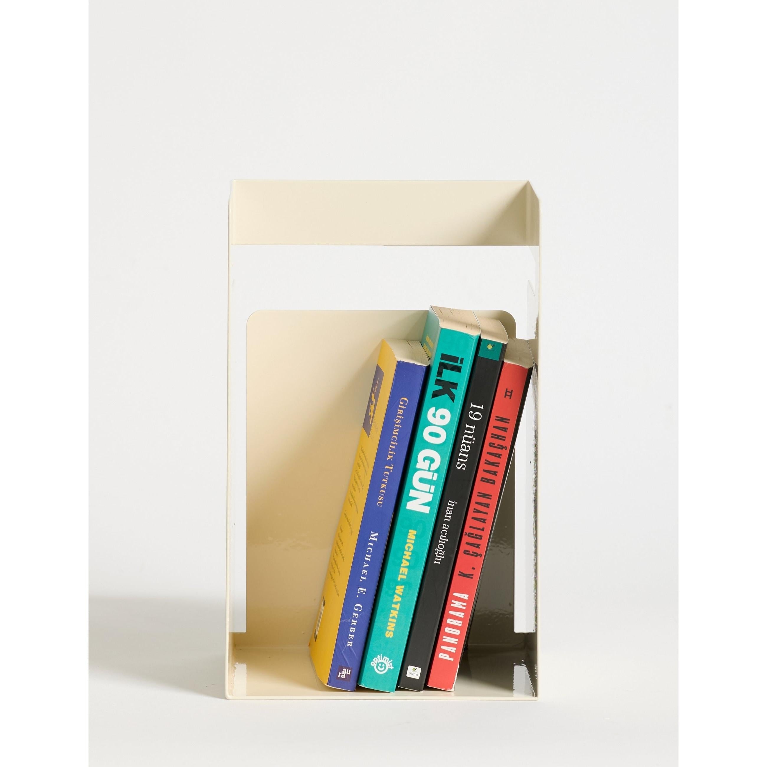 Cube Kitaplık Ve Çalışma Masası Düzenleyici - Krem