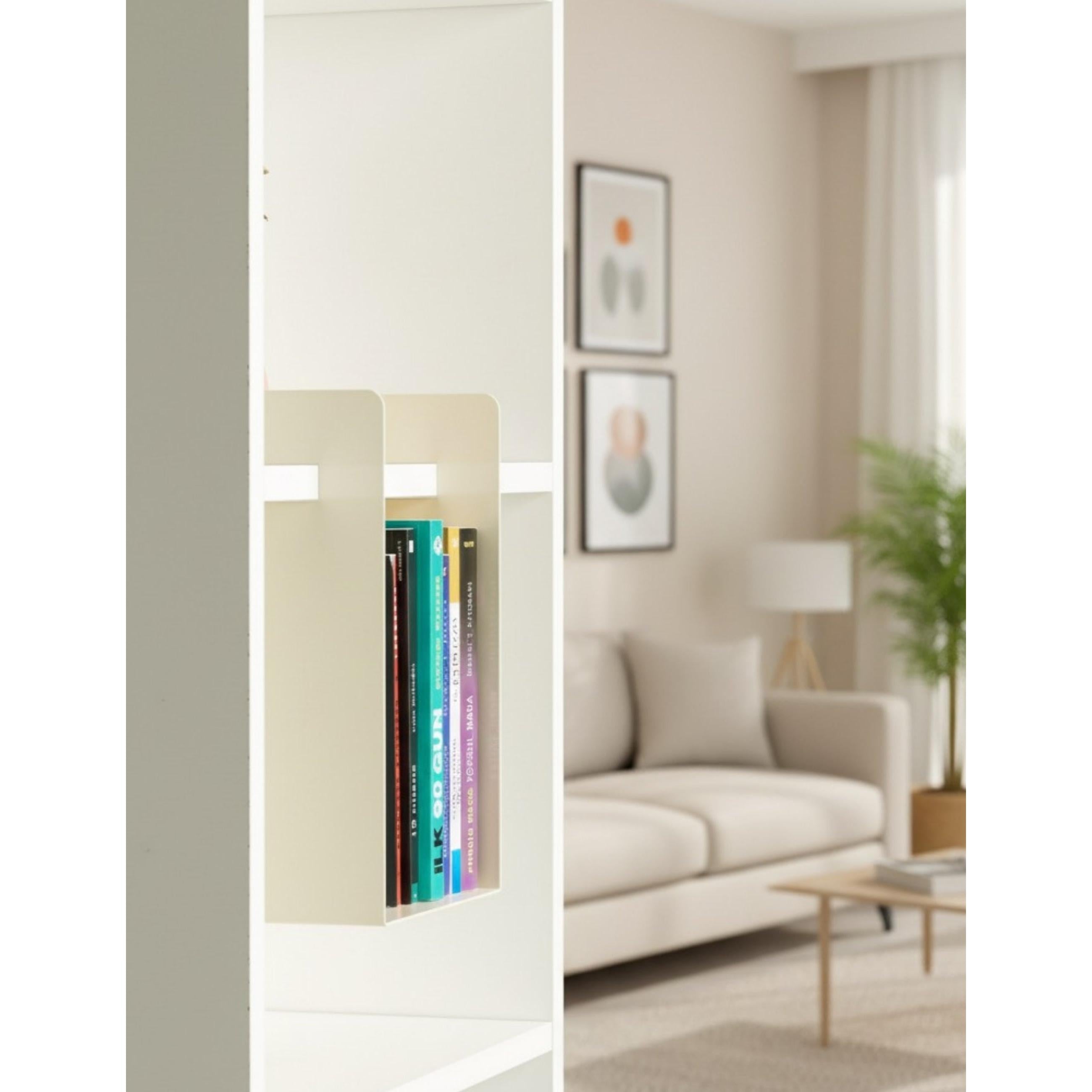 Cube Kitaplık Ve Çalışma Masası Düzenleyici - Krem