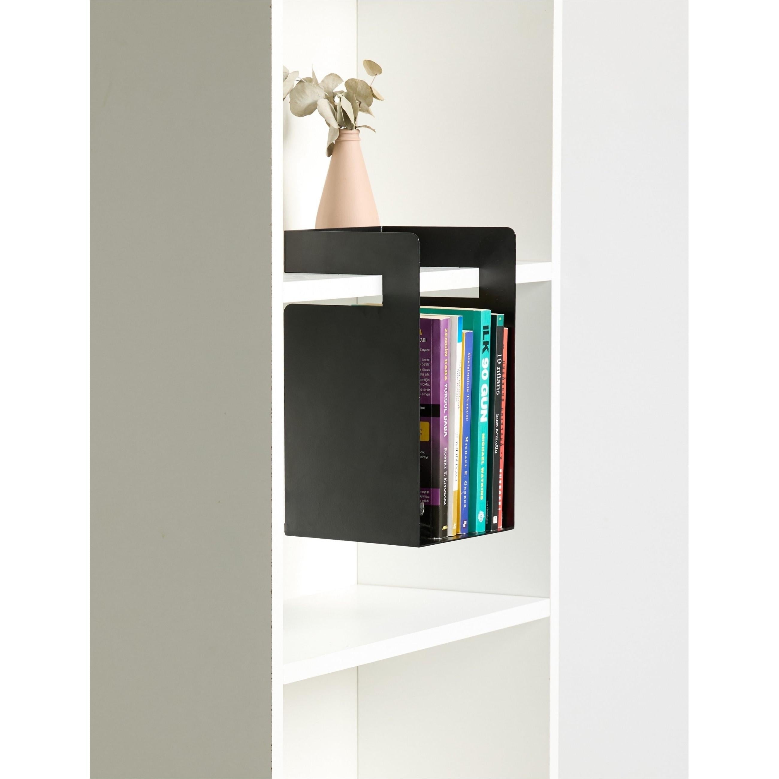 Cube Kitaplık Ve Çalışma Masası Düzenleyici - Siyah