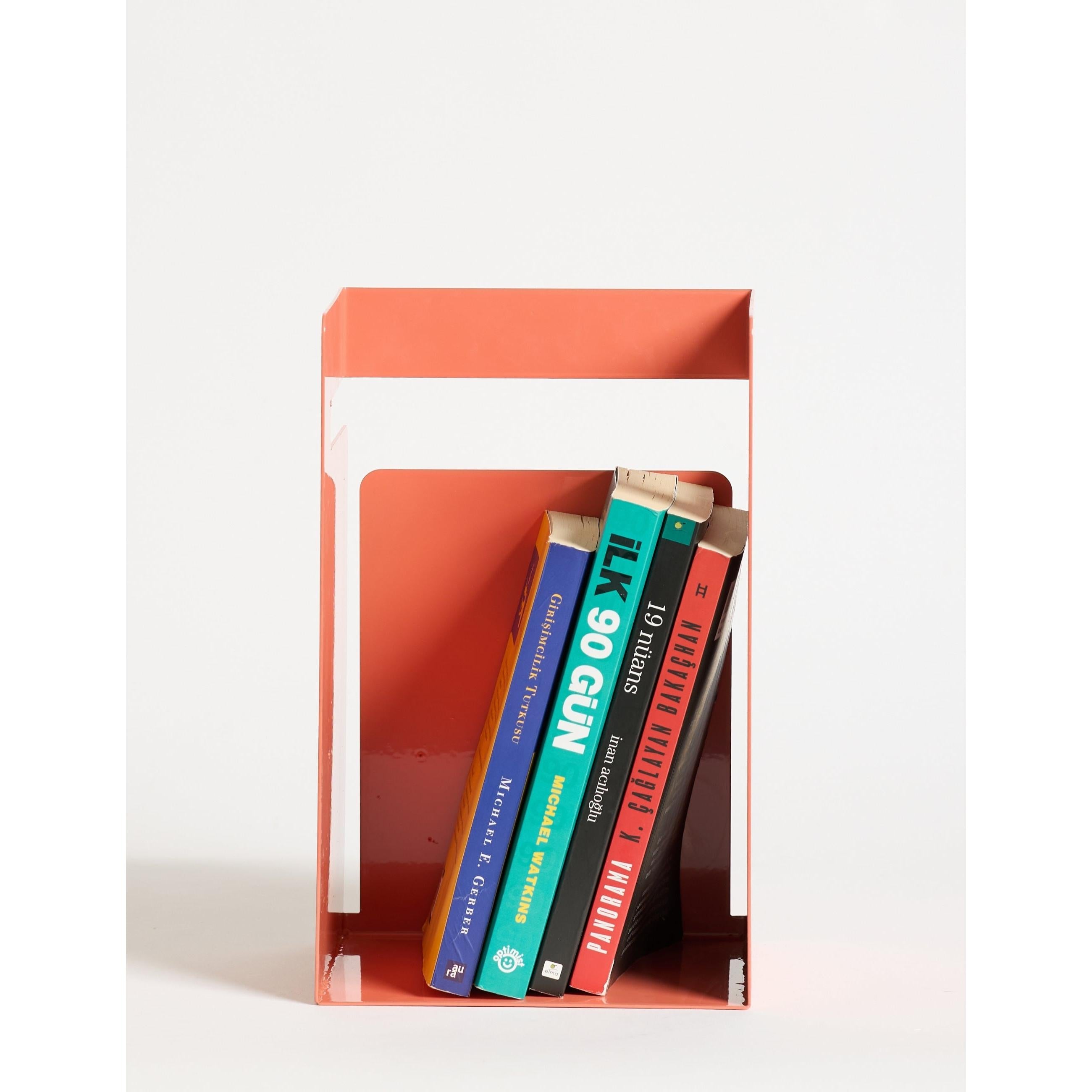 Cube Kitaplık Ve Çalışma Masası Düzenleyici - Somon