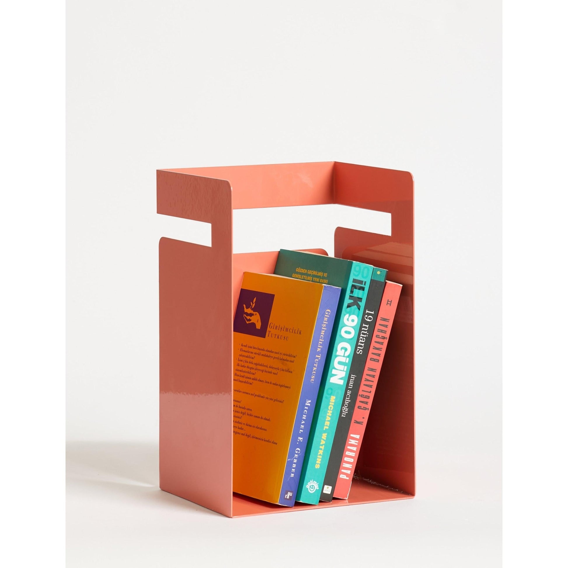 Cube Kitaplık Ve Çalışma Masası Düzenleyici - Somon