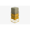 Cubo Puf Tabure-Puf-Lagu-Metalik-NowShopFun