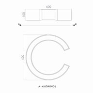 Cutring Plafonyer Lamba 40 Cm-Plafonyer-Voxlamp-3000 Kelvin-NowShopFun