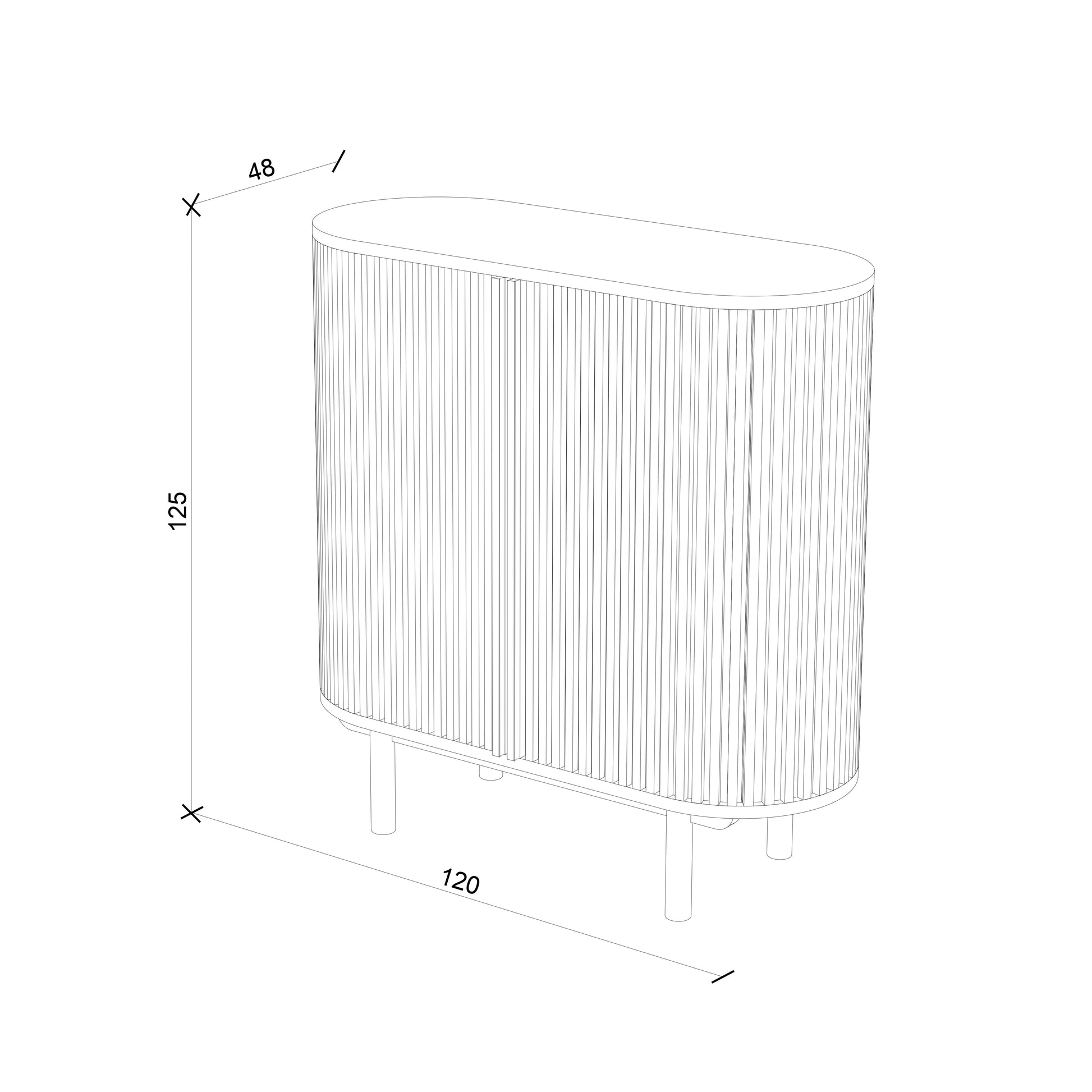 DOCIA Bar / İçki /Kokteyl Dolabı, Meşe, Çıtalı