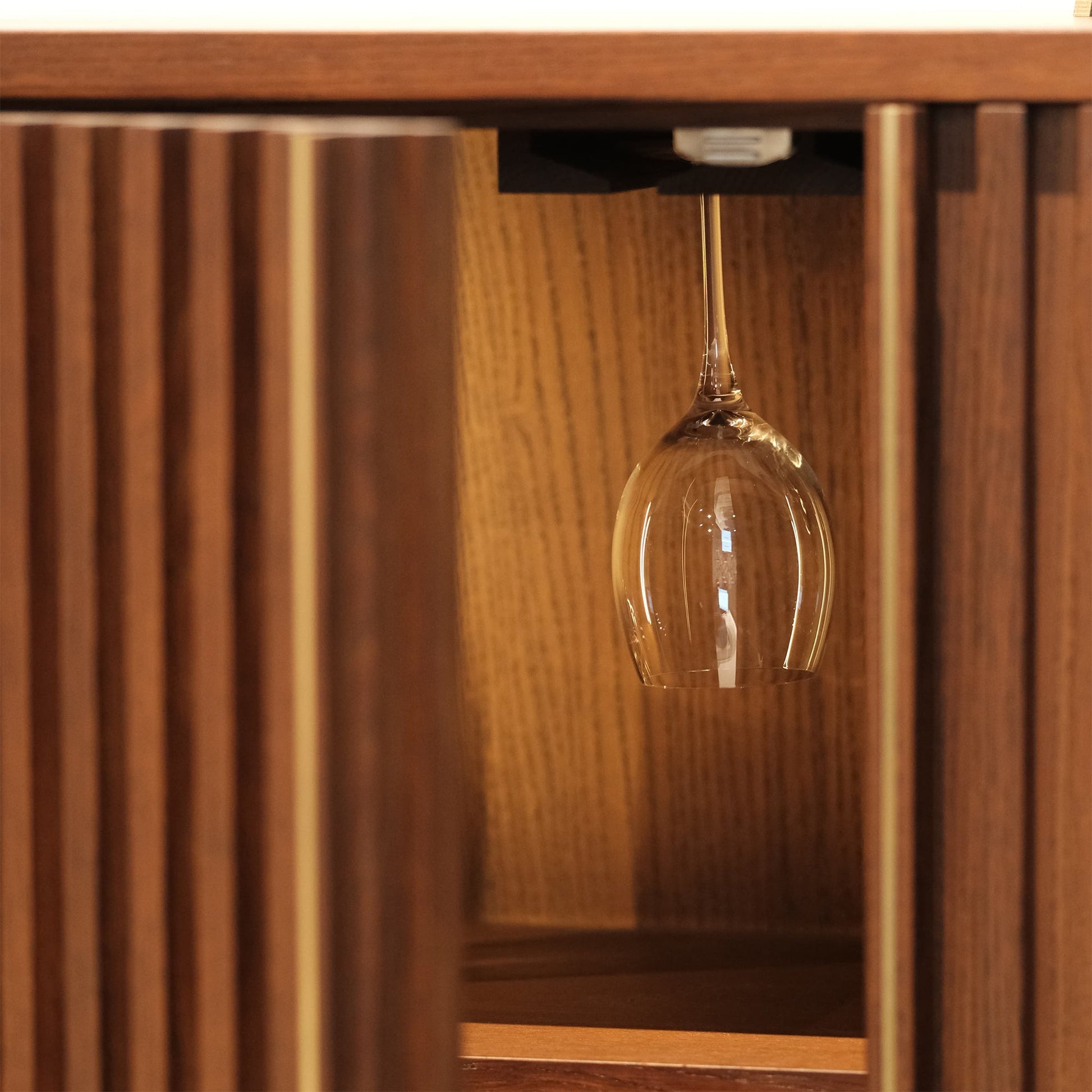 DOCIA Bar / İçki /Kokteyl Dolabı, Meşe, Çıtalı