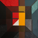 Basics, Crosswise #13 Tablo-Tablo-The Clique Artworks-120 x 120 cm/47,2 x 47 x 2 in-Tuval üzerine akrilik ve yağlı boya-NowShopFun