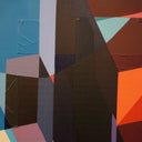 Structured Disruption, Contentions #13 Tablo-Tablo-The Clique Artworks-50 x 50 cm/19,7 x 19,7 in-Tuval üzerine akrilik ve yağlı boya-NowShopFun