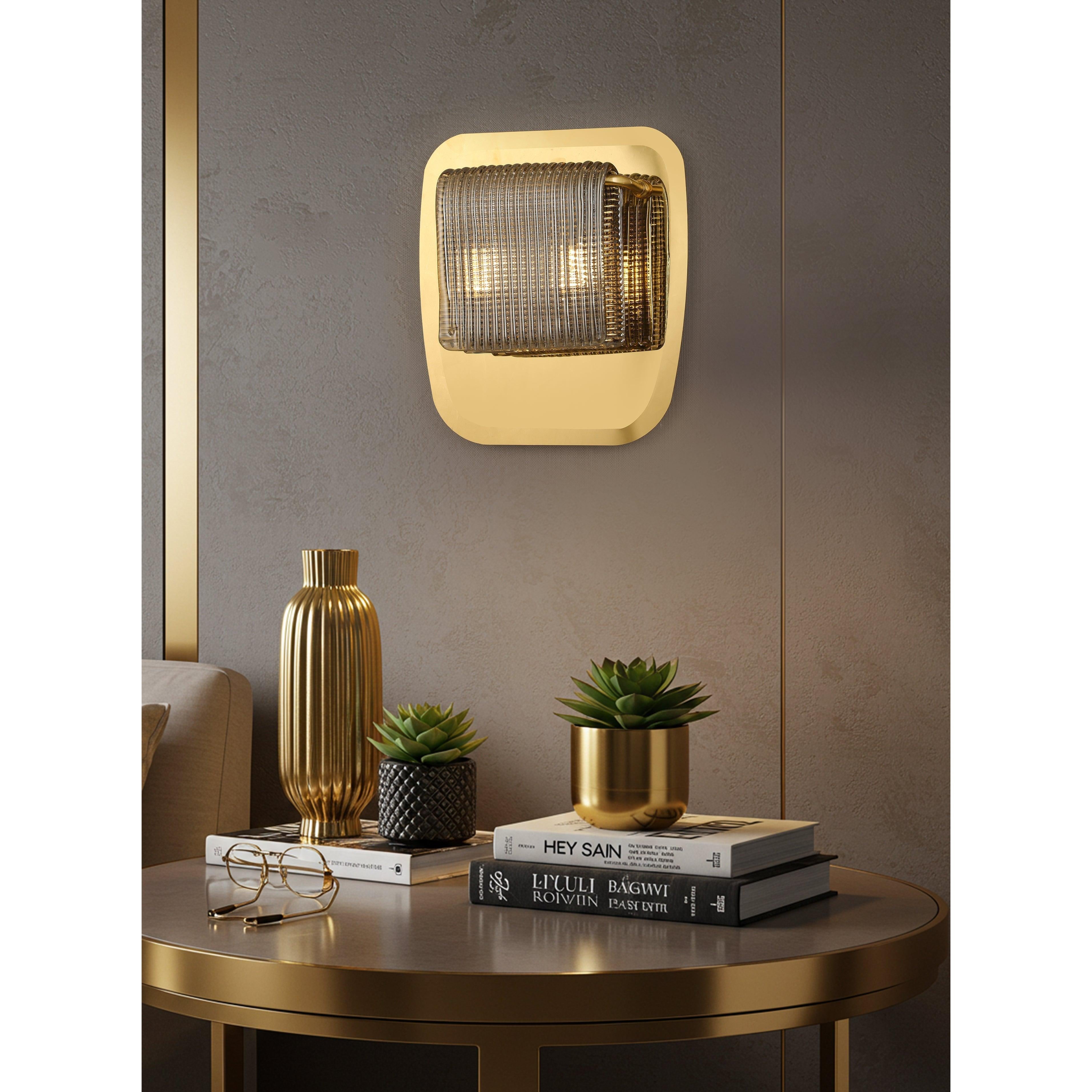 Daisy Kesik Füme Cam Aplik