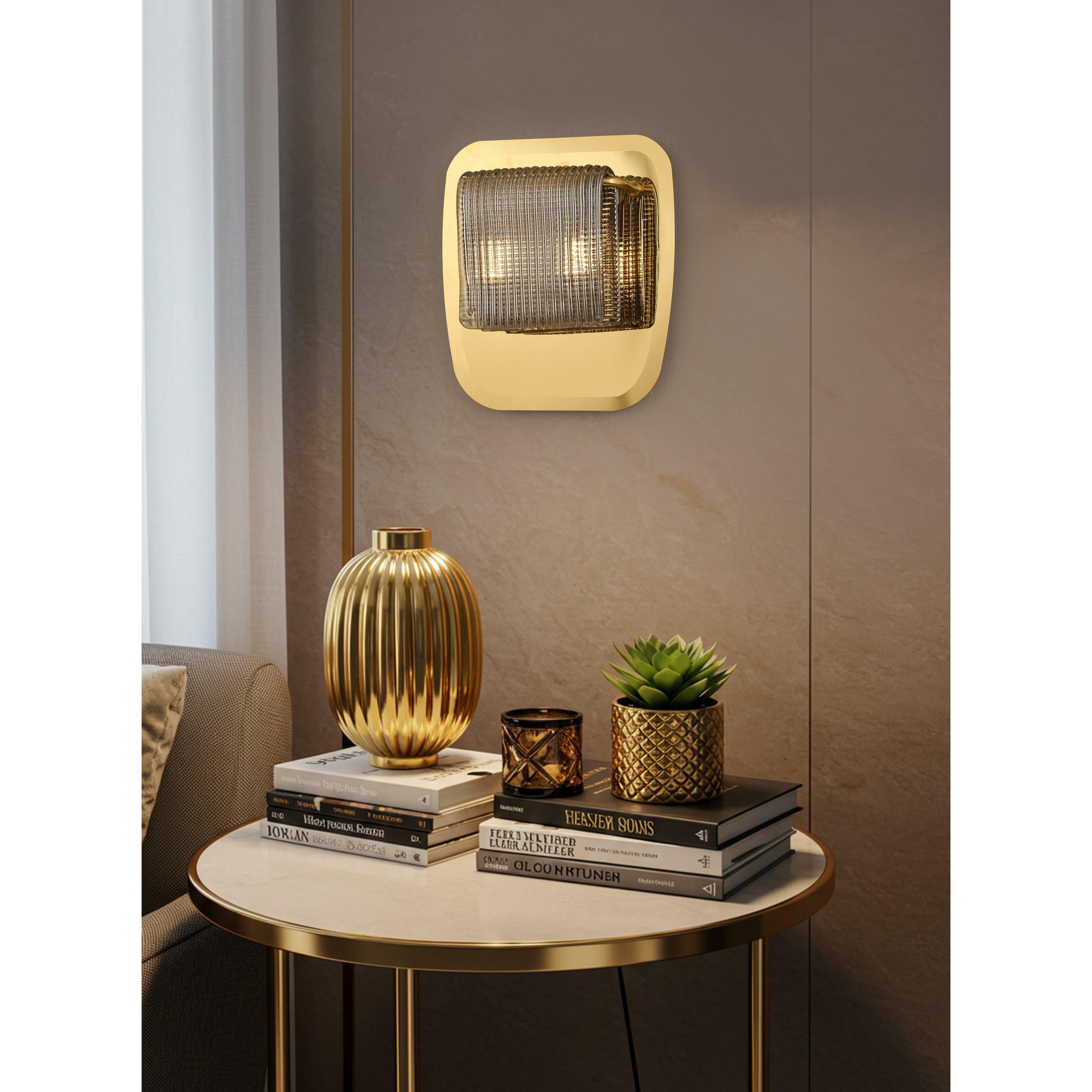 Daisy Kesik Füme Cam Aplik