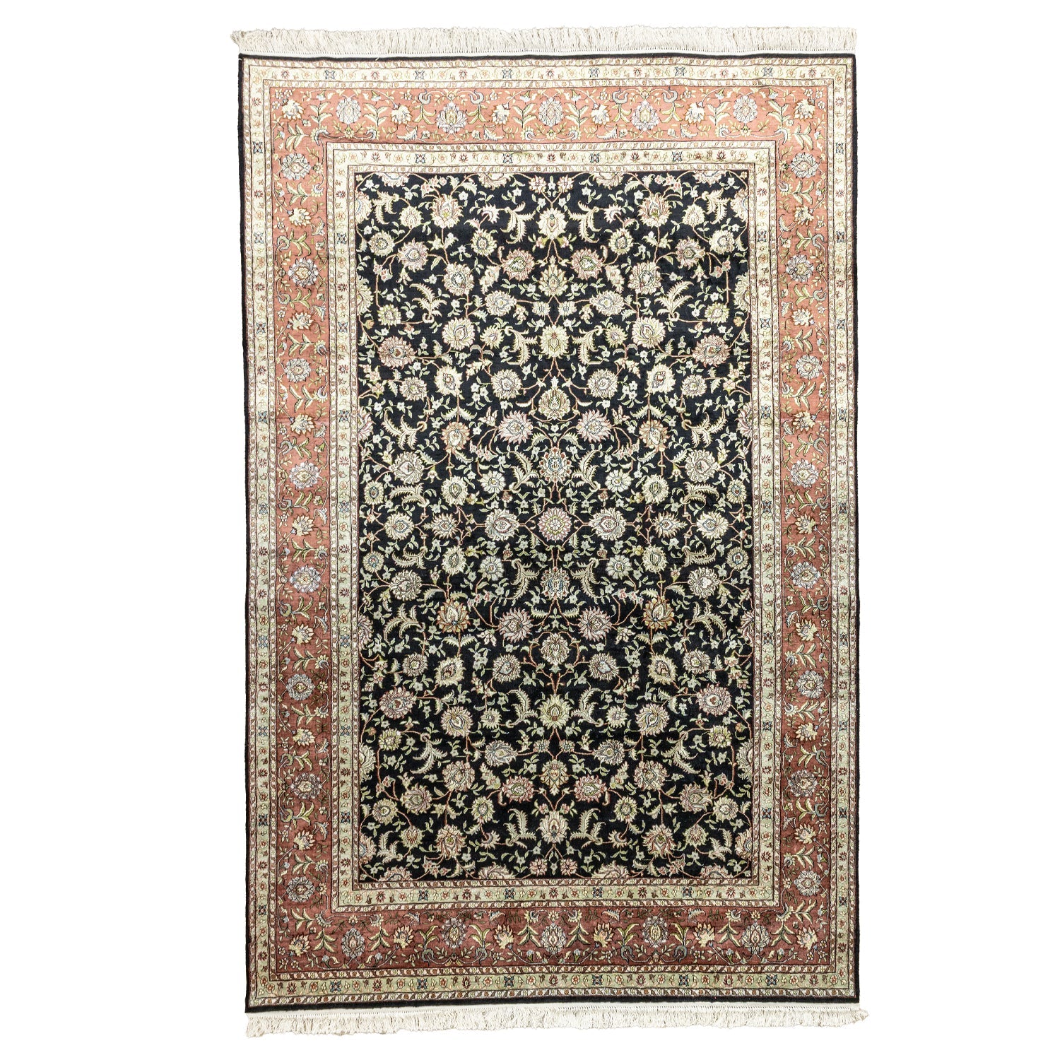 Dalya Çiçek Desenli El Dokuma Halı 182X274 Cm