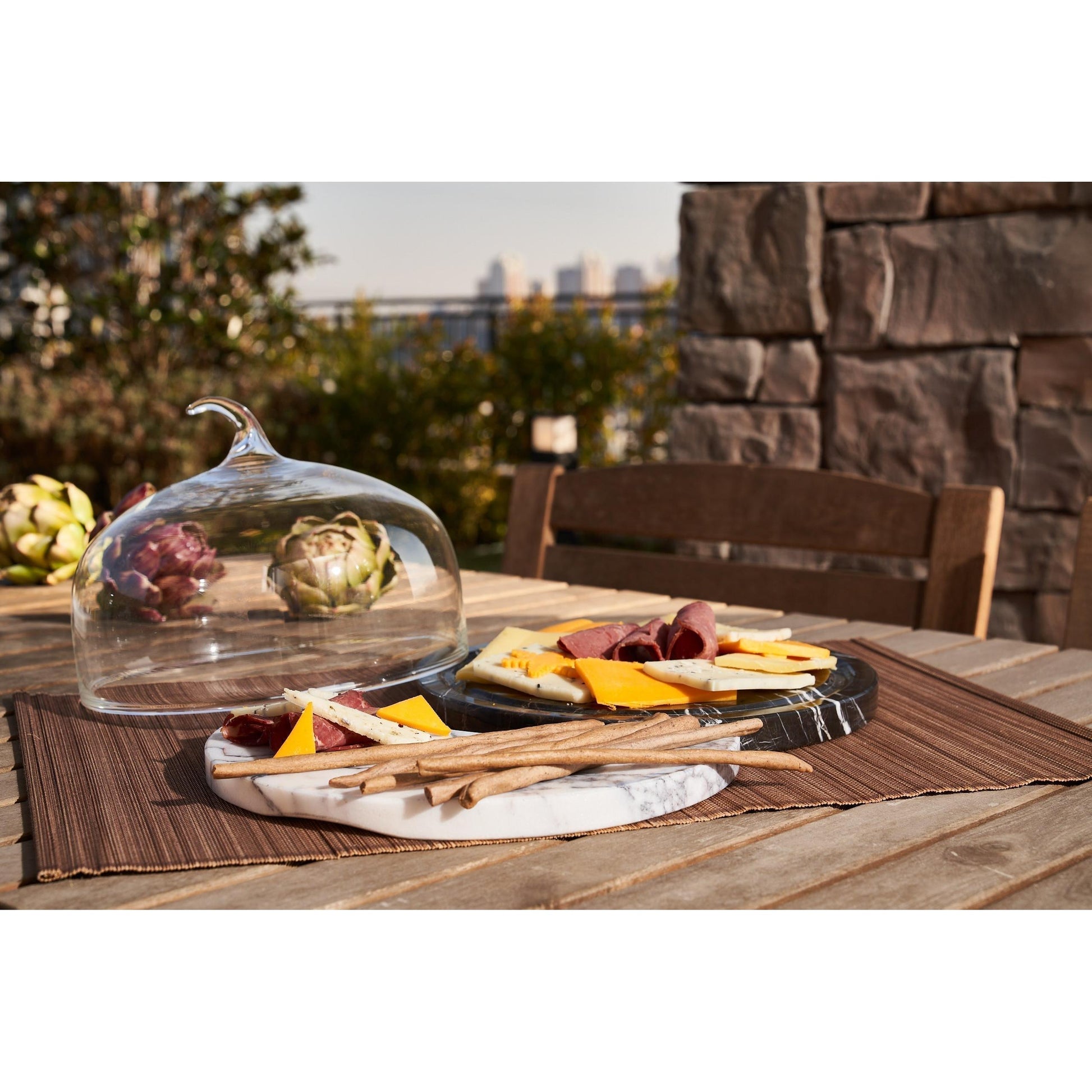 Day & Night Mermer Cam Kapaklı Sunumluk