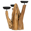 Dekoratif 3 Lü Mumluk Teak