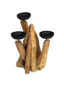 Dekoratif 3 Lü Mumluk Teak