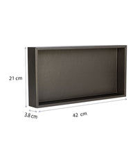 Dekoratif Bronz Yaldızlı Suni Deri Tepsi – 3 Boy Seçeneğ-Tepsi-Moena Studio-Büyük Boy-NowShopFun