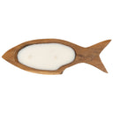 Dekoratif Mum Teak Balık Formu S