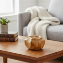 Dekoratif Mum Teak Saksı Formu