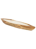 Dekoratif Mum Teak Tekne Formu L