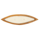 Dekoratif Mum Teak Tekne Formu S
