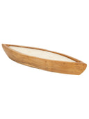 Dekoratif Mum Teak Tekne Formu S