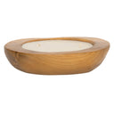 Dekoratif Mum Teak Yuvarlak Form