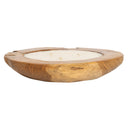 Dekoratif Mum Teak Yuvarlak Form