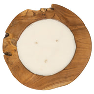 Dekoratif Mum Teak Yuvarlak Form-Mum-Artika Design-NowShopFun