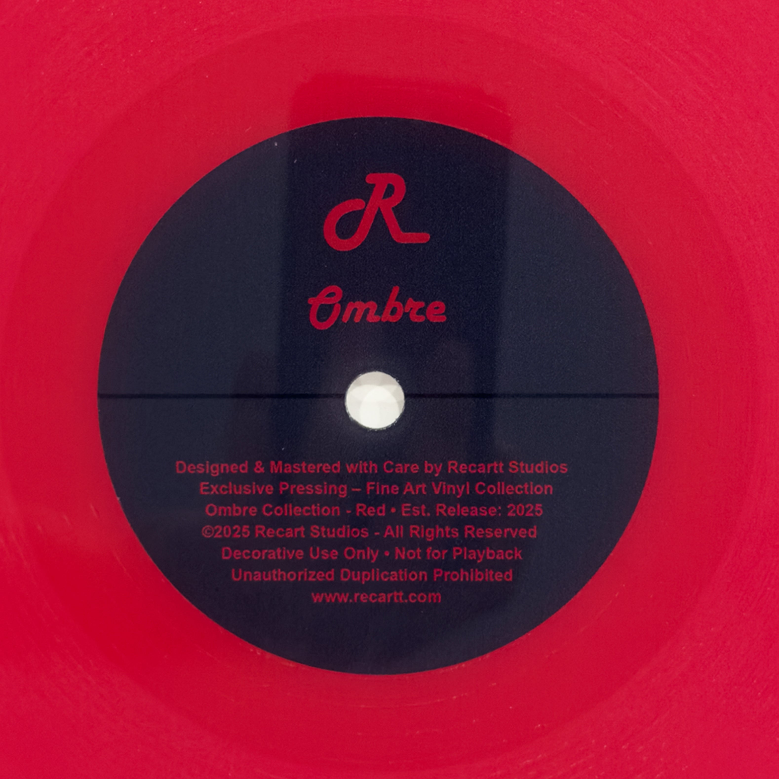 Dekoratif Plak Ombre Kırmızı