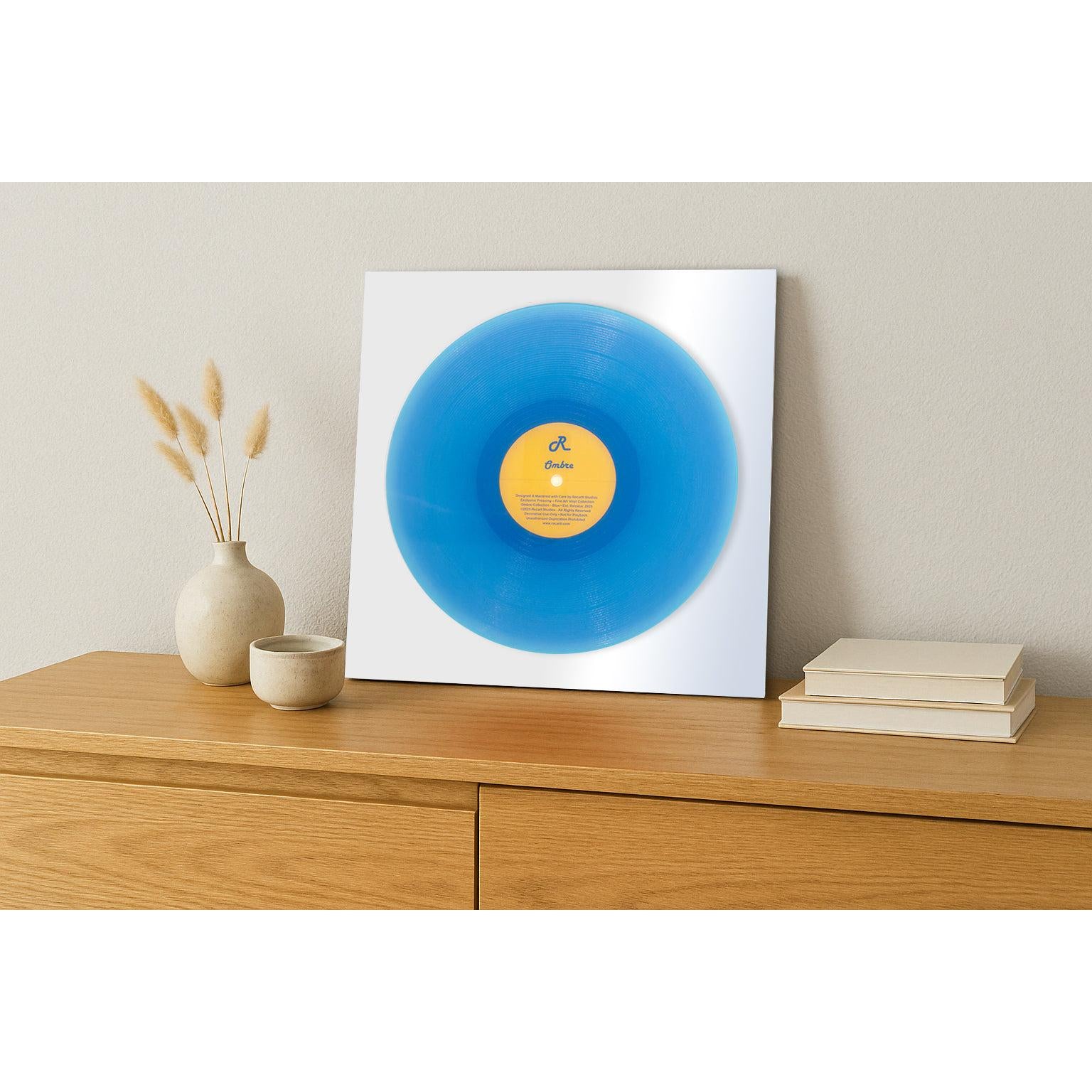 Dekoratif Plak Ombre Mavi