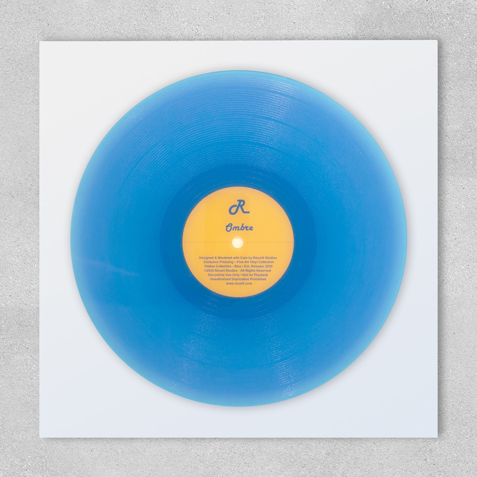 Dekoratif Plak Ombre Mavi