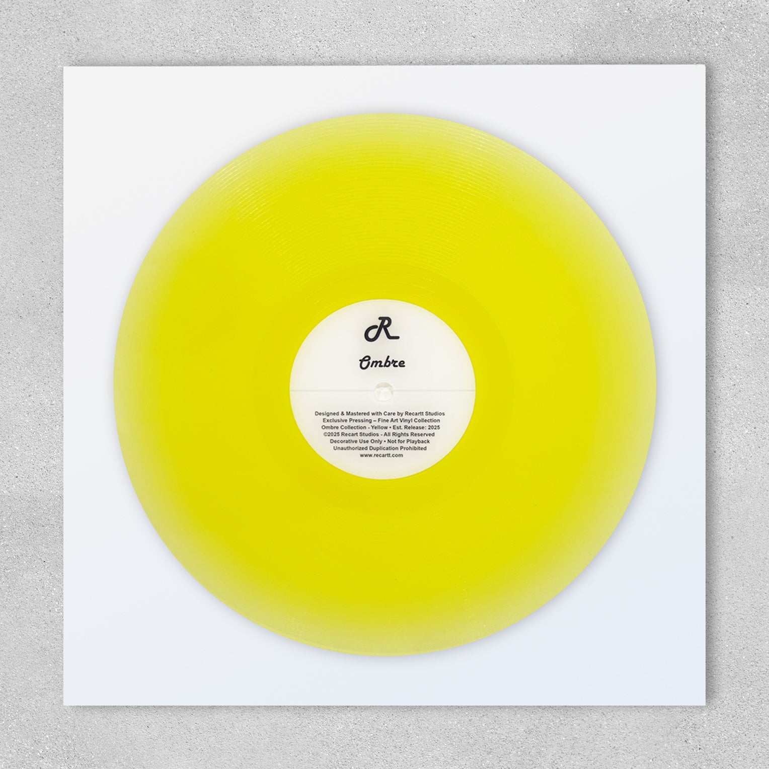 Dekoratif Plak Ombre Sarı