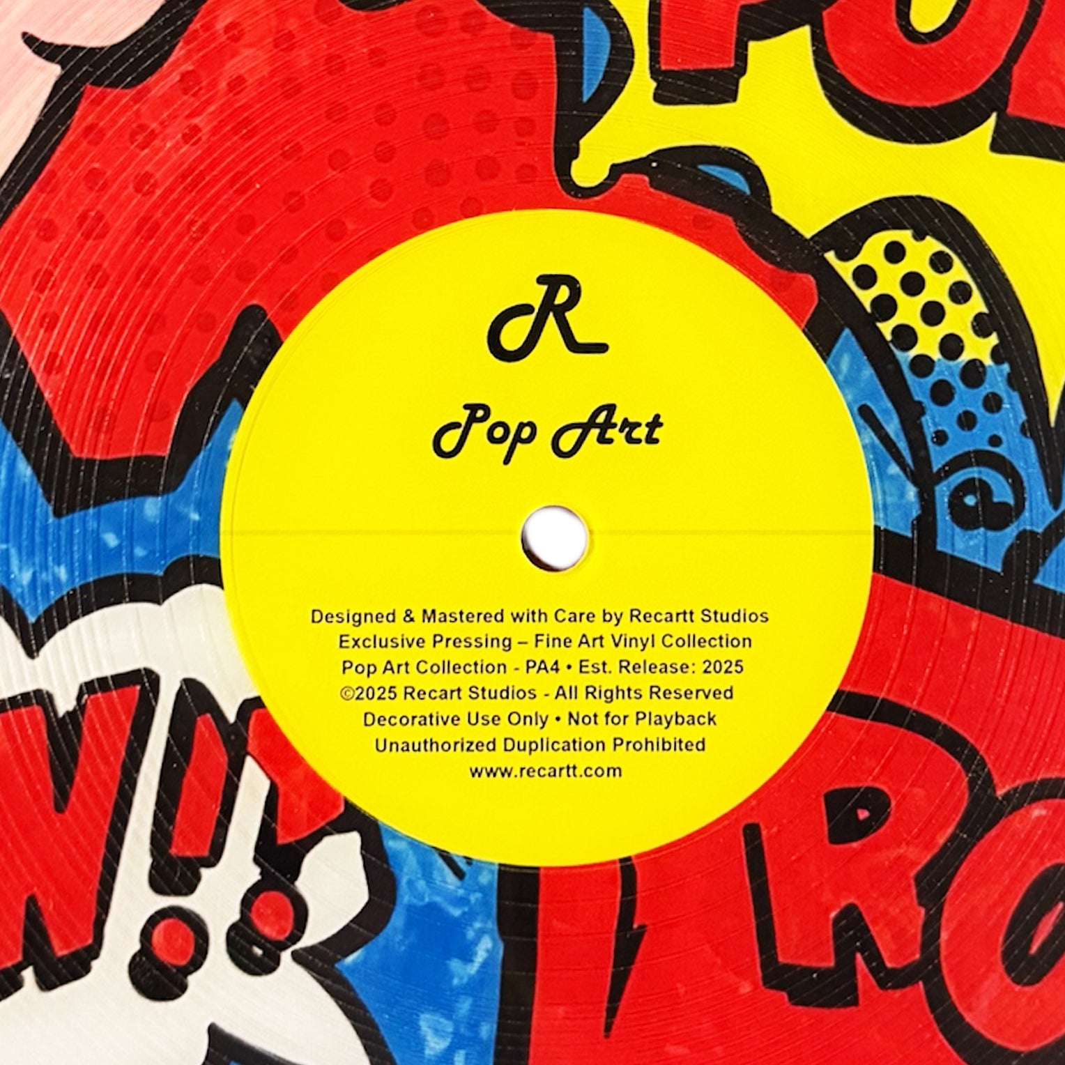 Dekoratif Plak Pop Art