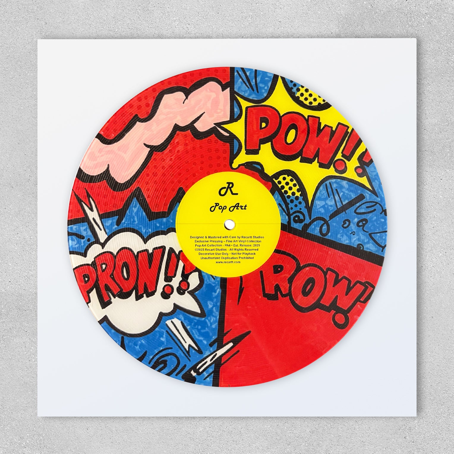 Dekoratif Plak Pop Art