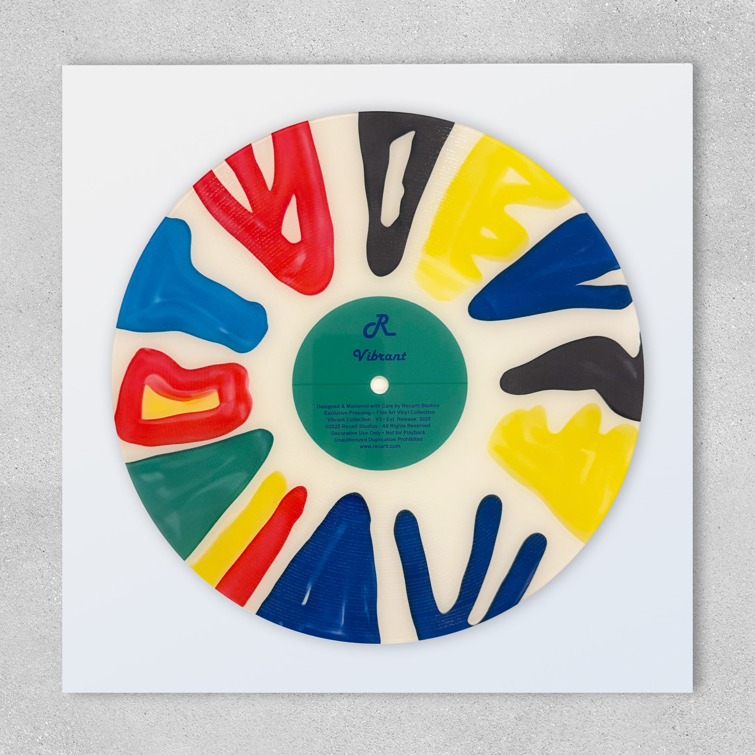 Dekoratif Plak Vibrant