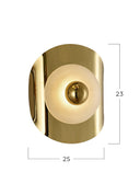 Delta Kıvrım Aplik Gold