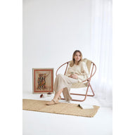 Deri Katlanır Sandalye - Bej-Katlanır Sandalye-Mern Living-NowShopFun