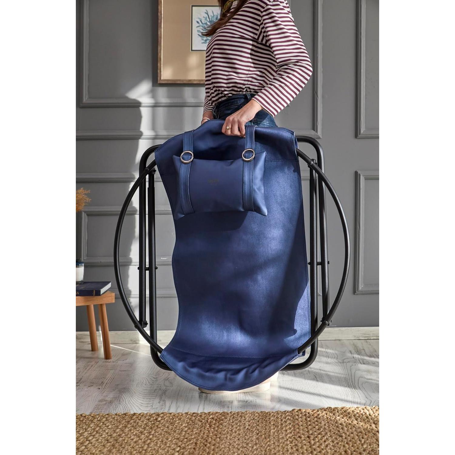 Deri Katlanır Sandalye - Indigo