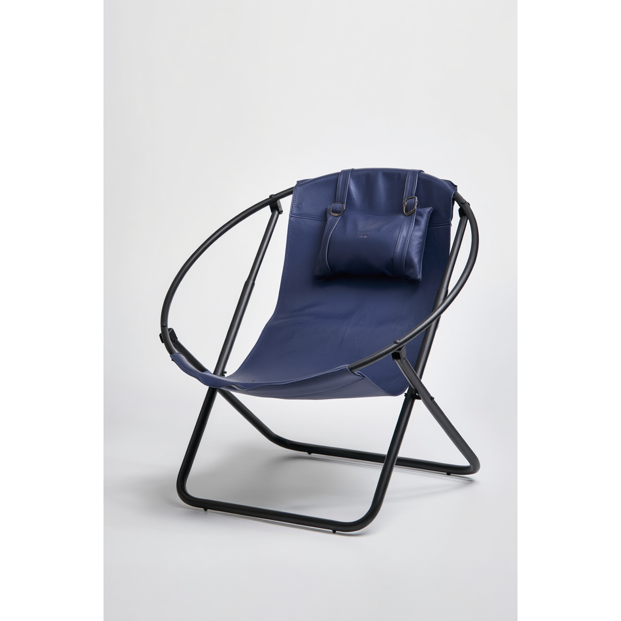 Deri Katlanır Sandalye - Indigo