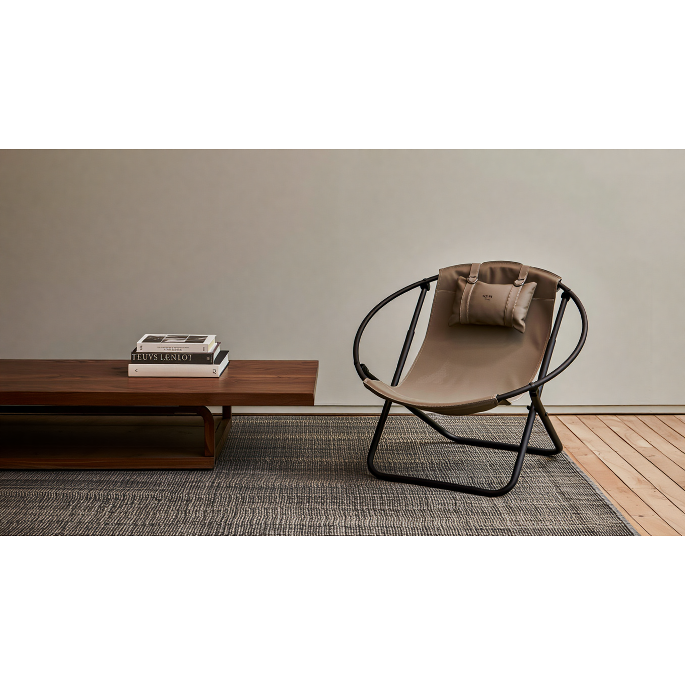 Deri Katlanır Sandalye - Vizon