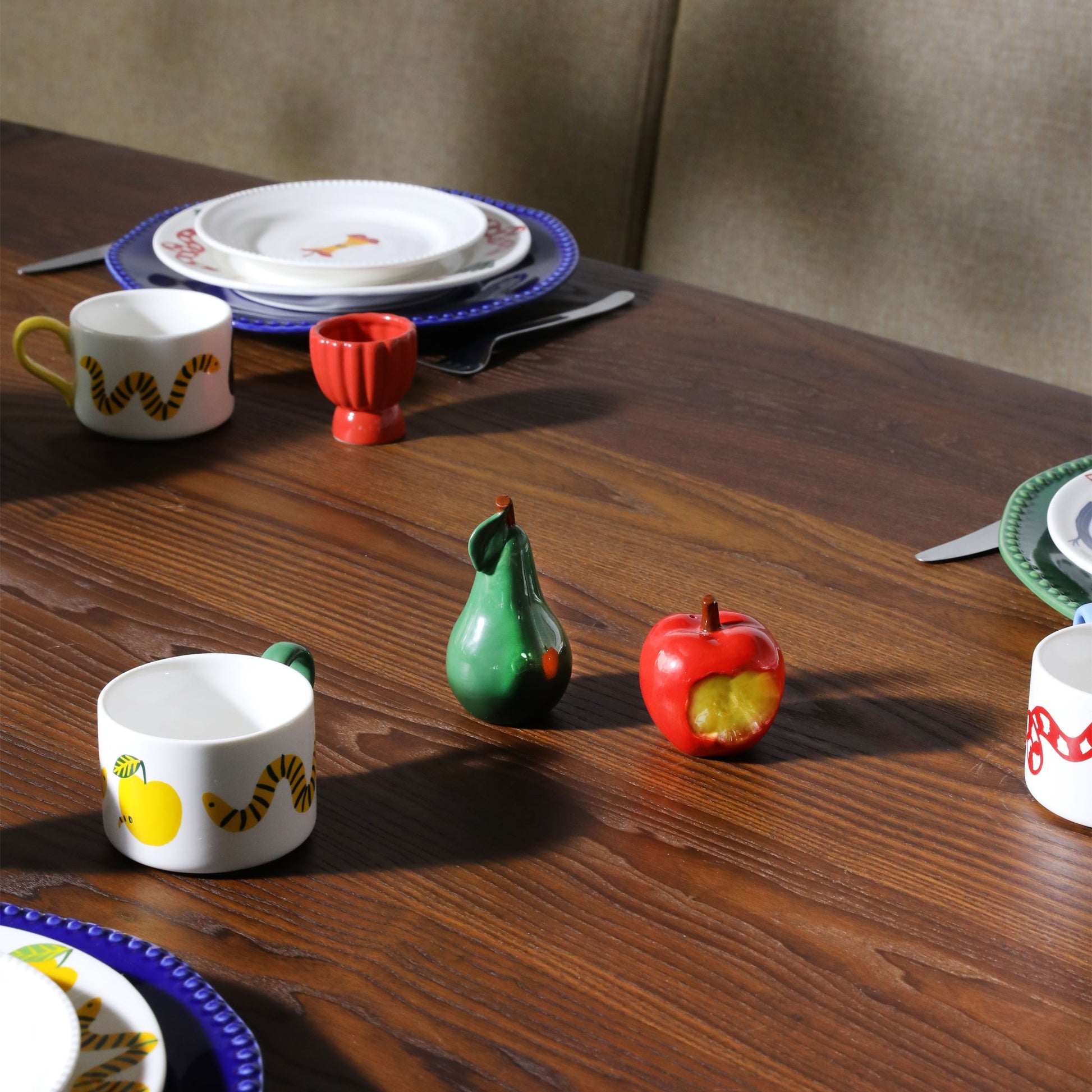 Desenli 4'lü Kupa Seti