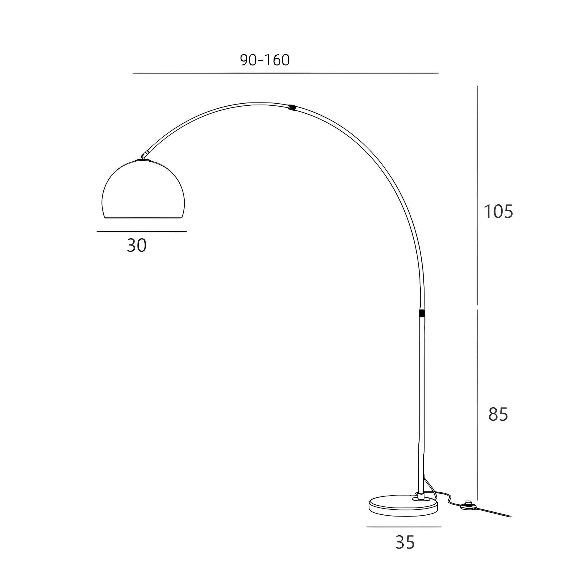 Deve Boynu Pleksi Başlık Lambader