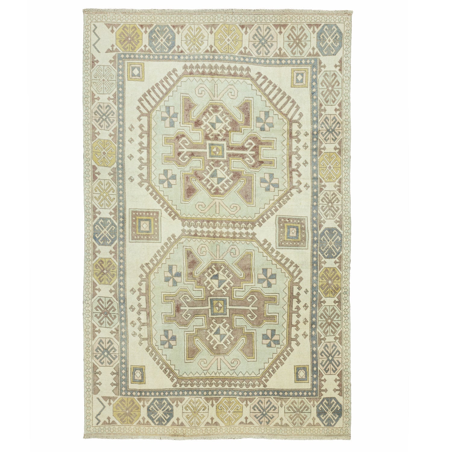 Deyra Rustik Tasarımlı Yün Halı 200x327 Cm