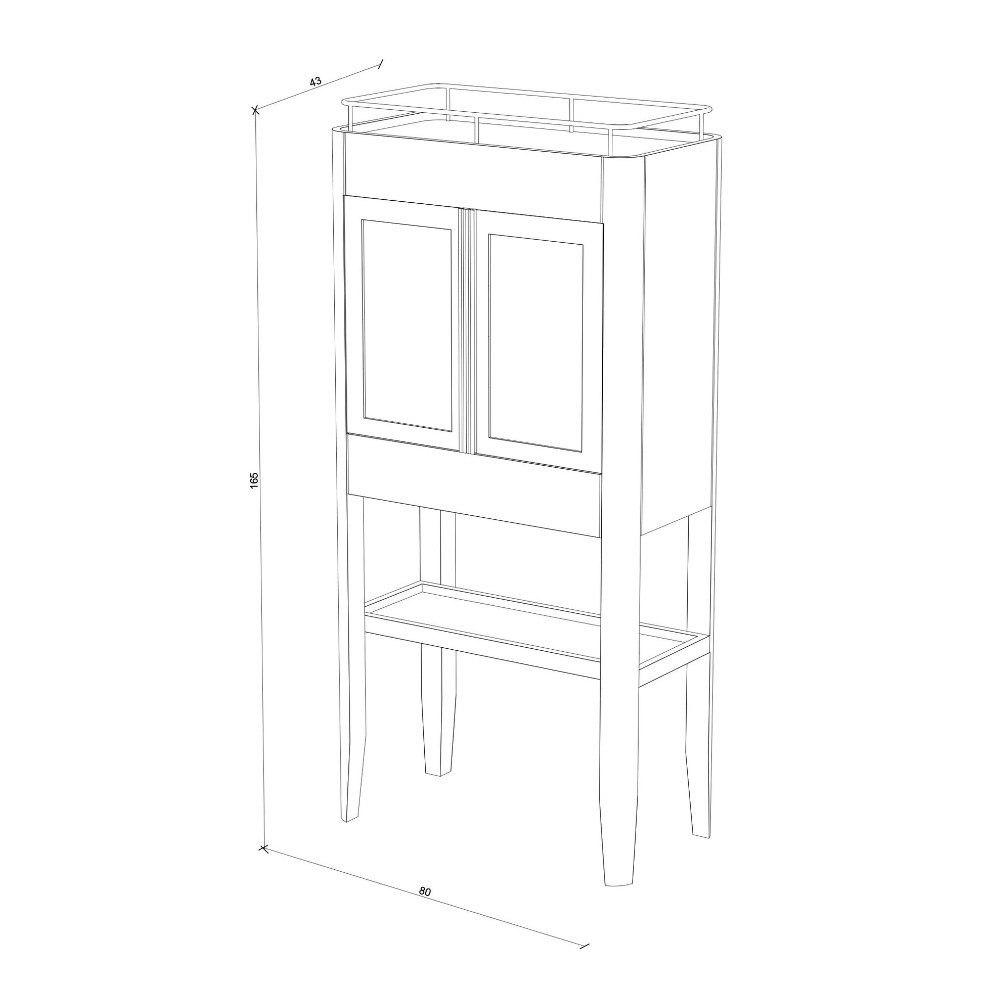 Dikey İçki Dolabı - Casablanca