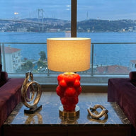 Divin El Yapımı Seramik Abajur-Abajur-Mystic Shine Design-NowShopFun