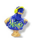 Dj Hercules Heykeli – Mavi Gold Dreamer Graffiti Tasarım
