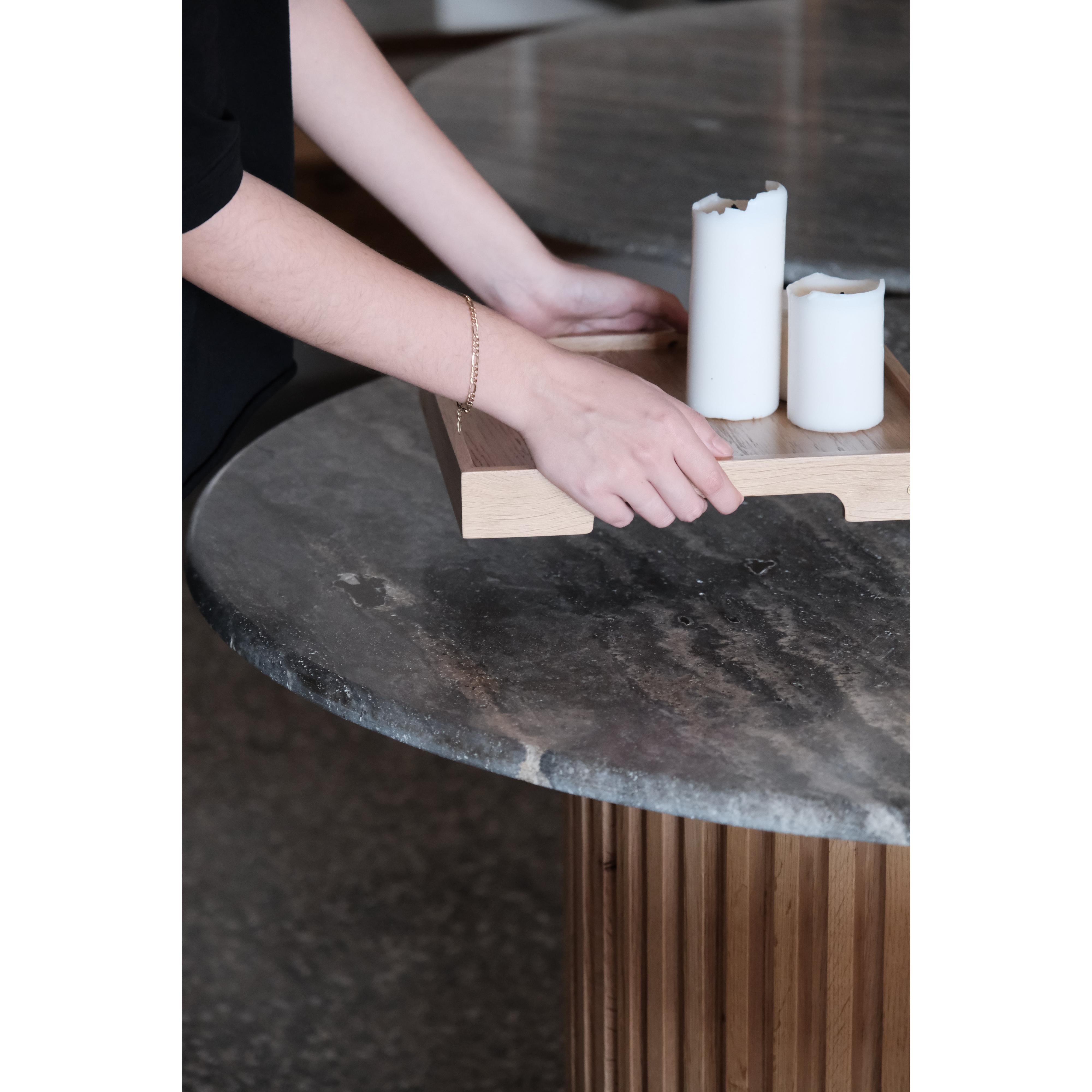 Docıa Geniş Traverten Masa