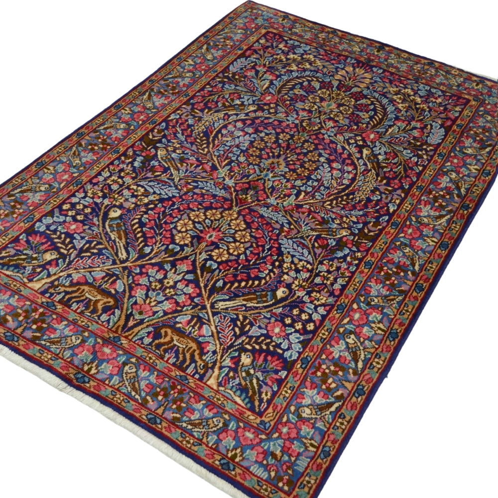 Doğa Tasvirli El Dokuma İran Halısı 100X146 Cm