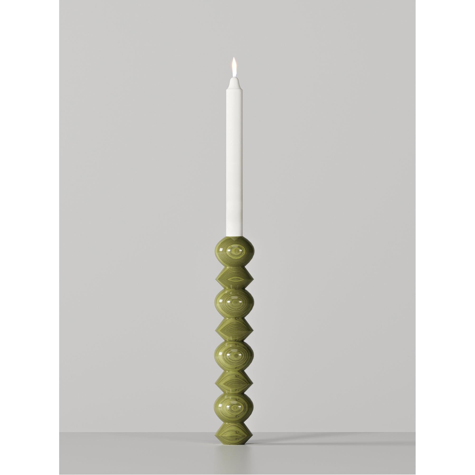 Doğal Ahşap Mumluk